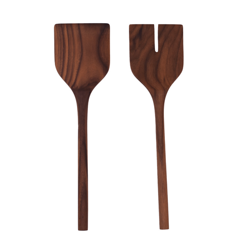 handcrafted wooden salad servers by J Brody & Co.