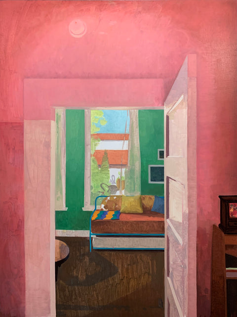 Threshold in pink and green