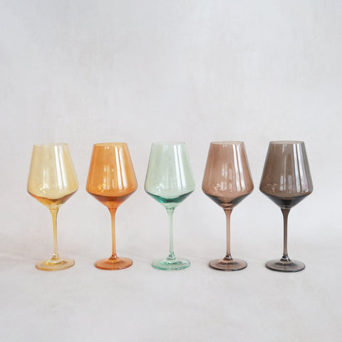 Estelle Stem Wine Glasses Set Of 6