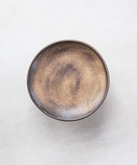 Progress Cafe Plate Brown Leather Matte