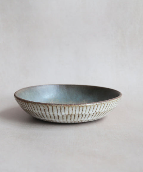 Progress 'Stu' Bowl in Moonshadow, shallow bowl perfect for stews and pasta