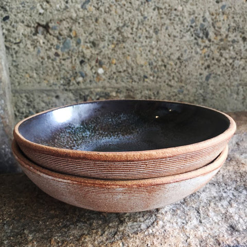 Stack of two Sierra Stu bowls in Eelskin