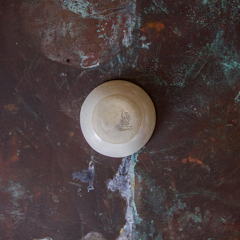 Bottom of a ramekin