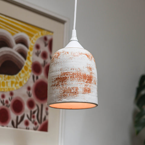 Ceramic River Bell Pendant