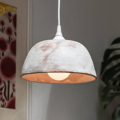 Shade Pendant with Circular Texture