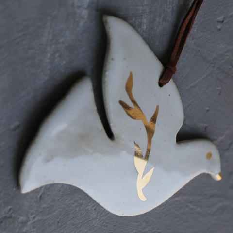 Gold Dove Ornament