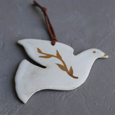 Gold Dove Ornament