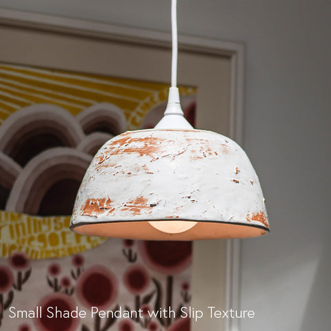 Shade Pendant with Slip Texture